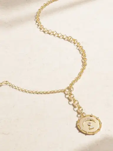 Foundrae Pause Medium Mixed Belcher Extension 18-karat Gold Diamond Necklace | Thumbnail 1 Foundrae Pause Medium Mixed Belcher Extension 18-karat Gold Diamond Necklace | Thumbnail 1