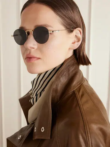 CELINE Eyewear Oro Round-frame Gold-tone Sunglasses | Thumbnail 2 CELINE Eyewear Oro Round-frame Gold-tone Sunglasses | Thumbnail 2