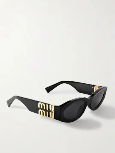 Miu Miu Eyewear Glimpse Oval-frame Acetate Sunglasses | Thumbnail 3 Miu Miu Eyewear Glimpse Oval-frame Acetate Sunglasses | Thumbnail 3