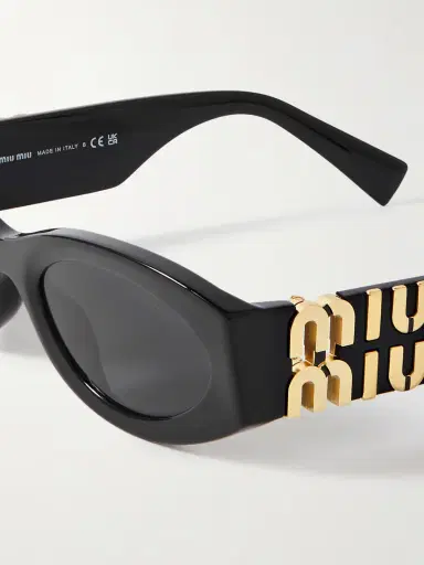 Miu Miu Eyewear Glimpse Oval-frame Acetate Sunglasses | Thumbnail 4 Miu Miu Eyewear Glimpse Oval-frame Acetate Sunglasses | Thumbnail 4