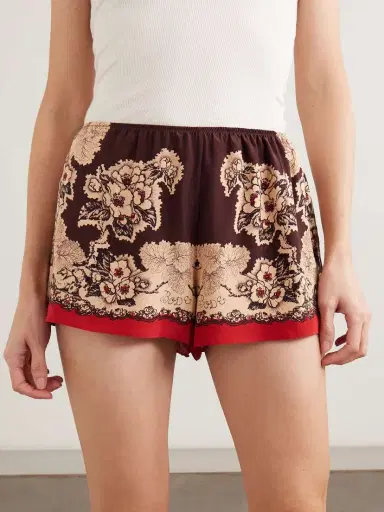BODE Storybook Tap Printed Silk Shorts | Thumbnail 3 BODE Storybook Tap Printed Silk Shorts | Thumbnail 3