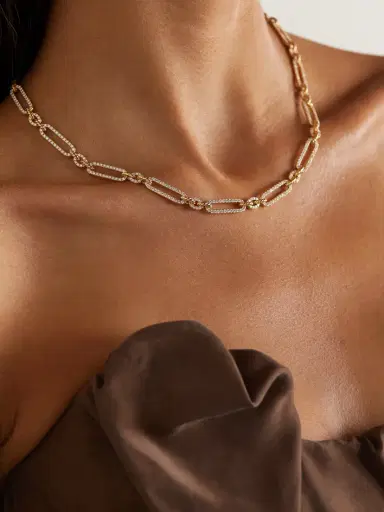 David Yurman Lexington 18-karat Gold Diamond Necklace | Thumbnail 2 David Yurman Lexington 18-karat Gold Diamond Necklace | Thumbnail 2