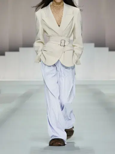Dolce & Gabbana Pleated Striped Cotton-poplin Wide-leg Pants | Thumbnail 6 Dolce & Gabbana Pleated Striped Cotton-poplin Wide-leg Pants | Thumbnail 6