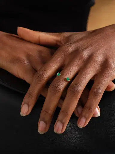 Anita Ko Orbit 18-karat Gold Emerald Ring | Thumbnail 2 Anita Ko Orbit 18-karat Gold Emerald Ring | Thumbnail 2