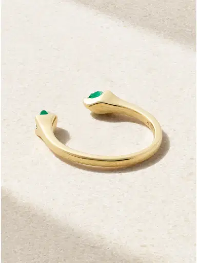 Anita Ko Orbit 18-karat Gold Emerald Ring | Thumbnail 3 Anita Ko Orbit 18-karat Gold Emerald Ring | Thumbnail 3
