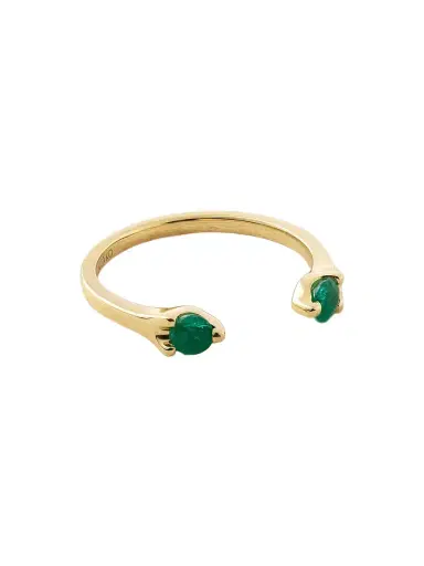 Anita Ko Orbit 18-karat Gold Emerald Ring | Thumbnail 1 Anita Ko Orbit 18-karat Gold Emerald Ring | Thumbnail 1