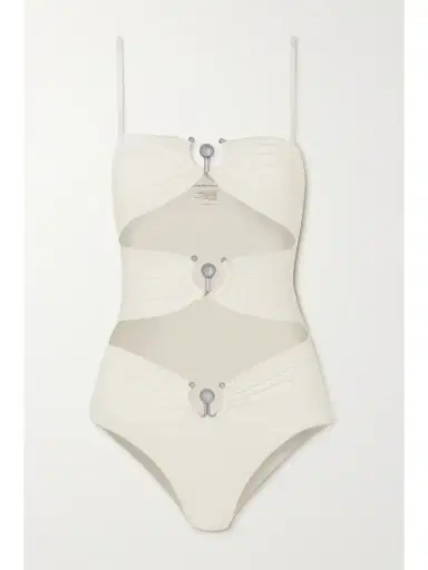 Christopher Esber Embellished Cutout Swimsuit | Thumbnail 1 Christopher Esber Embellished Cutout Swimsuit | Thumbnail 1