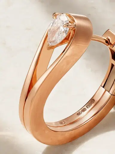 Repossi Serti Inversé 18-karat Rose Gold Diamond Earring | Thumbnail 3 Repossi Serti Inversé 18-karat Rose Gold Diamond Earring | Thumbnail 3