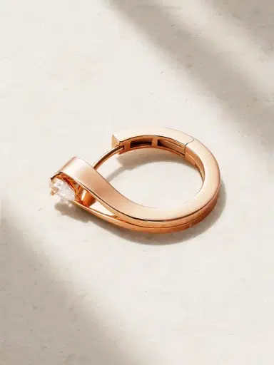 Repossi Serti Inversé 18-karat Rose Gold Diamond Earring | Thumbnail 1 Repossi Serti Inversé 18-karat Rose Gold Diamond Earring | Thumbnail 1