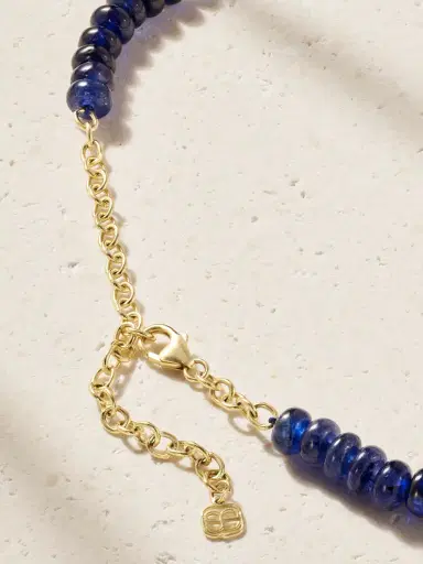 Sydney Evan Celestial 14-karat Gold, Sapphire, Diamond And Enamel Necklace | Thumbnail 3 Sydney Evan Celestial 14-karat Gold, Sapphire, Diamond And Enamel Necklace | Thumbnail 3
