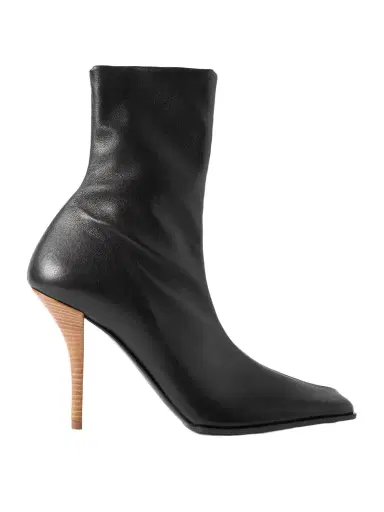 Alaïa 90 Leather Ankle Boots | Thumbnail 1 Alaïa 90 Leather Ankle Boots | Thumbnail 1