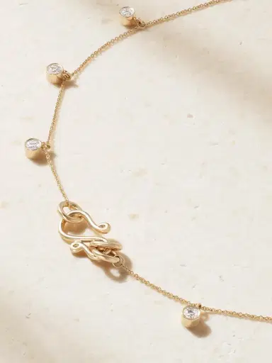 Sophie Bille Brahe Lou Of The Valley 18-karat Recycled Gold Diamond Necklace | Thumbnail 4 Sophie Bille Brahe Lou Of The Valley 18-karat Recycled Gold Diamond Necklace | Thumbnail 4