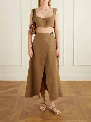 Le Kasha Rayi Linen Maxi Skirt | Thumbnail 2 Le Kasha Rayi Linen Maxi Skirt | Thumbnail 2