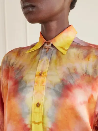 Zimmermann Alchemy Tie-dye Silk-satin Shirt | Thumbnail 5 Zimmermann Alchemy Tie-dye Silk-satin Shirt | Thumbnail 5