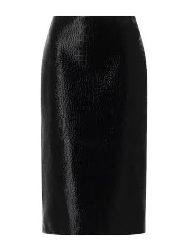 Gucci Croc-effect Leather Midi Skirt | Thumbnail 1 Gucci Croc-effect Leather Midi Skirt | Thumbnail 1