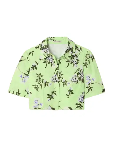 Emilia Wickstead Natalie Cropped Floral-print Cotton-poplin Shirt | Thumbnail 1 Emilia Wickstead Natalie Cropped Floral-print Cotton-poplin Shirt | Thumbnail 1