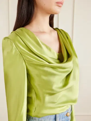 Valentino Garavani Silk-satin Blouse | Thumbnail 5 Valentino Garavani Silk-satin Blouse | Thumbnail 5