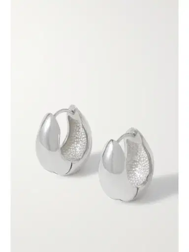 Sophie Buhai + Net Sustain Silver Hoop Earrings | Thumbnail 3 Sophie Buhai + Net Sustain Silver Hoop Earrings | Thumbnail 3