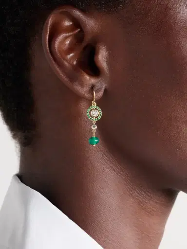 Ileana Makri Orbit 18-karat Gold Multi-stone Earrings | Thumbnail 2 Ileana Makri Orbit 18-karat Gold Multi-stone Earrings | Thumbnail 2