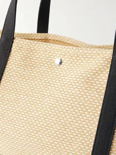 TOTEME Canvas-trimmed Raffia Tote | Thumbnail 5 TOTEME Canvas-trimmed Raffia Tote | Thumbnail 5
