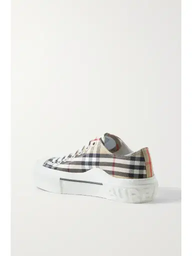 Burberry Checked Canvas Sneakers | Thumbnail 3 Burberry Checked Canvas Sneakers | Thumbnail 3