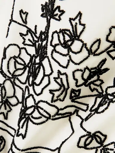 BODE Rosebloom Cropped Bead-embellished Fringed Cotton And Silk-blend Top | Thumbnail 4 BODE Rosebloom Cropped Bead-embellished Fringed Cotton And Silk-blend Top | Thumbnail 4