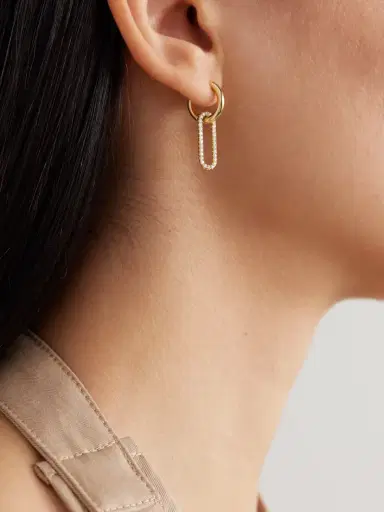 Spinelli Kilcollin Haru 18-karat Gold Diamond Hoop Earrings | Thumbnail 2 Spinelli Kilcollin Haru 18-karat Gold Diamond Hoop Earrings | Thumbnail 2