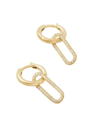 Spinelli Kilcollin Haru 18-karat Gold Diamond Hoop Earrings | Thumbnail 1 Spinelli Kilcollin Haru 18-karat Gold Diamond Hoop Earrings | Thumbnail 1