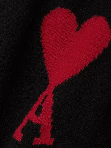 AMI PARIS + Net Sustain Adc Intarsia Wool Sweater | Thumbnail 4 AMI PARIS + Net Sustain Adc Intarsia Wool Sweater | Thumbnail 4