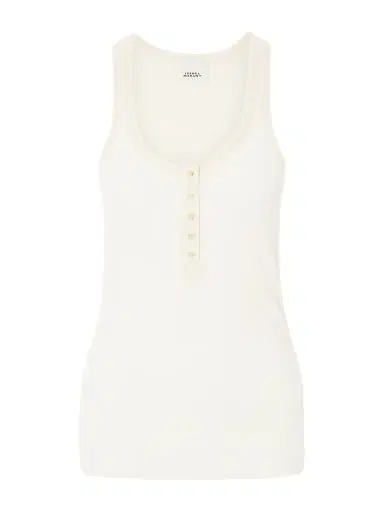 Isabel Marant Helma Ribbed Silk Tank | Thumbnail 1 Isabel Marant Helma Ribbed Silk Tank | Thumbnail 1