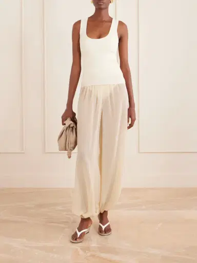 The Frankie Shop Mio Crepe Wide-leg Pants | Thumbnail 2 The Frankie Shop Mio Crepe Wide-leg Pants | Thumbnail 2