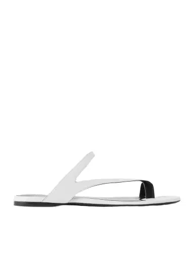Khaite Aimee Leather Sandals | Thumbnail 1 Khaite Aimee Leather Sandals | Thumbnail 1