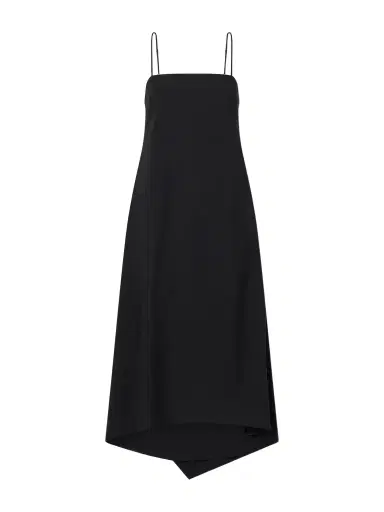 La Ligne Drape Back Recycled Satin Midi Dress | Thumbnail 1 La Ligne Drape Back Recycled Satin Midi Dress | Thumbnail 1