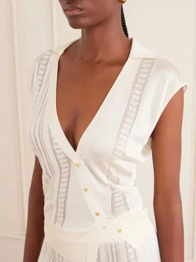 Donde Esteban Guayabera Stretch-knit Coverup | Thumbnail 5 Donde Esteban Guayabera Stretch-knit Coverup | Thumbnail 5