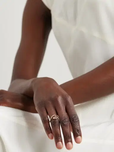 Yvonne Léon Bague Vague Surf 18-karat Gold Diamond Ring | Thumbnail 2 Yvonne Léon Bague Vague Surf 18-karat Gold Diamond Ring | Thumbnail 2