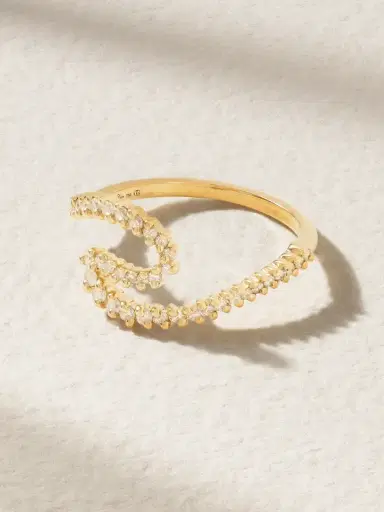 Yvonne Léon Bague Vague Surf 18-karat Gold Diamond Ring | Thumbnail 1 Yvonne Léon Bague Vague Surf 18-karat Gold Diamond Ring | Thumbnail 1