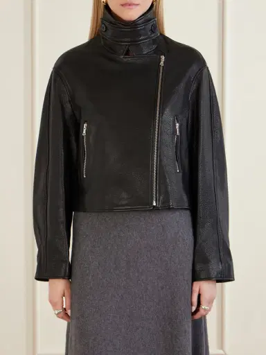 Nour Hammour Varda Full-grain Leather Jacket | Thumbnail 3 Nour Hammour Varda Full-grain Leather Jacket | Thumbnail 3