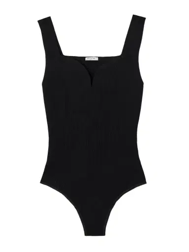 Alaïa Ribbed Jersey Bodysuit | Thumbnail 1 Alaïa Ribbed Jersey Bodysuit | Thumbnail 1