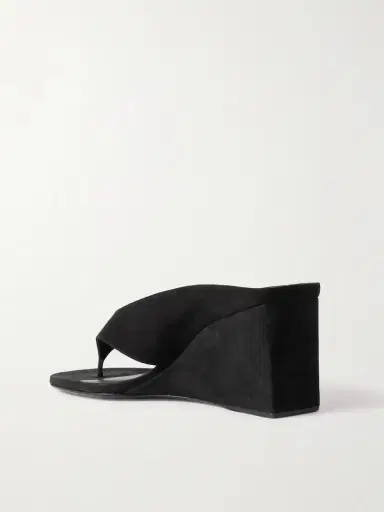 Alaïa Tong 75 Suede Wedge Sandals | Thumbnail 3 Alaïa Tong 75 Suede Wedge Sandals | Thumbnail 3
