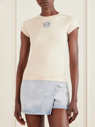 Loewe + Paula’s Ibiza Anagram Embroidered Cotton T-shirt | Thumbnail 3 Loewe + Paula’s Ibiza Anagram Embroidered Cotton T-shirt | Thumbnail 3