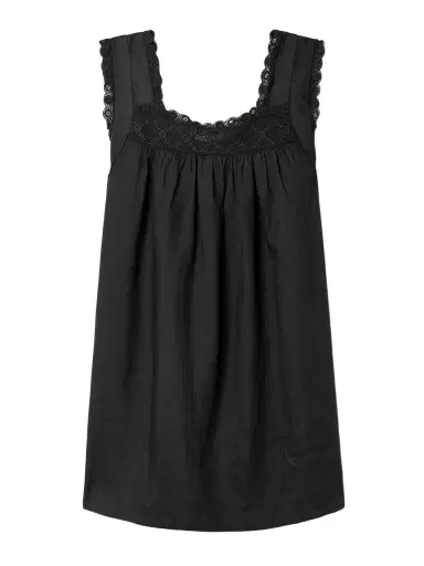 DÔEN Almadia Crochet-trimmed Ramie Mini Dress | Thumbnail 1 DÔEN Almadia Crochet-trimmed Ramie Mini Dress | Thumbnail 1