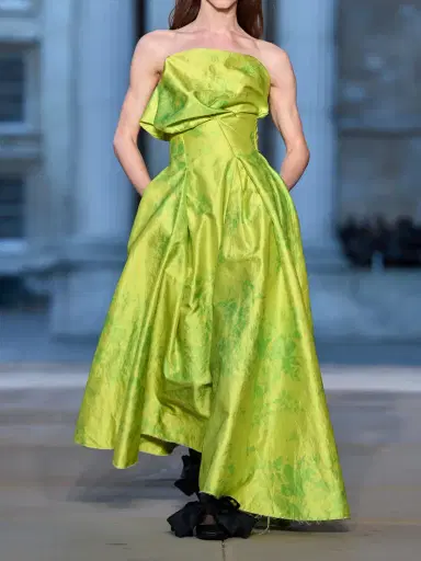 Erdem Asymmetric Frayed Pleated Floral-print Crinkled-satin Maxi Dress | Thumbnail 5 Erdem Asymmetric Frayed Pleated Floral-print Crinkled-satin Maxi Dress | Thumbnail 5