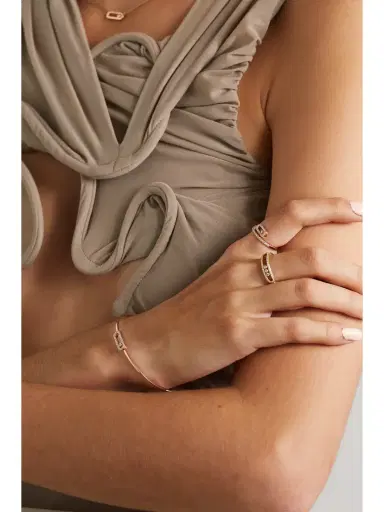 Messika Move Uno 18-karat Rose Gold Diamond Bangle | Thumbnail 5 Messika Move Uno 18-karat Rose Gold Diamond Bangle | Thumbnail 5