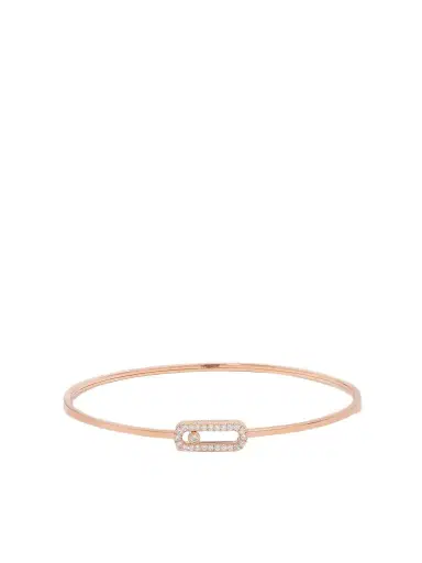 Messika Move Uno 18-karat Rose Gold Diamond Bangle | Thumbnail 1 Messika Move Uno 18-karat Rose Gold Diamond Bangle | Thumbnail 1