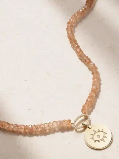 Diane Kordas Evil Eye 14-karat Gold, Zircon And Diamond Necklace | Thumbnail 1 Diane Kordas Evil Eye 14-karat Gold, Zircon And Diamond Necklace | Thumbnail 1
