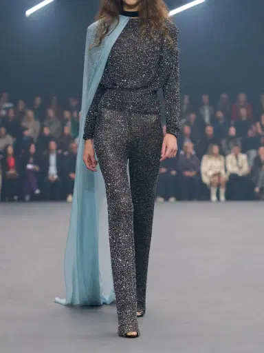 Valentino Garavani Sequined Knitted Straight-leg Pants | Thumbnail 6 Valentino Garavani Sequined Knitted Straight-leg Pants | Thumbnail 6