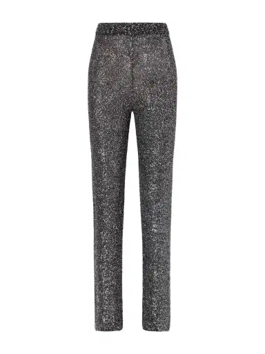 Valentino Garavani Sequined Knitted Straight-leg Pants | Thumbnail 1 Valentino Garavani Sequined Knitted Straight-leg Pants | Thumbnail 1