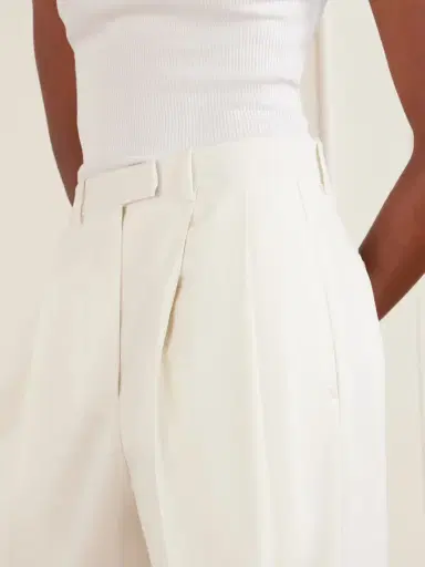 Givenchy Pleated Grain De Poudre Wool And Mohair-blend Wide-leg Pants | Thumbnail 5 Givenchy Pleated Grain De Poudre Wool And Mohair-blend Wide-leg Pants | Thumbnail 5