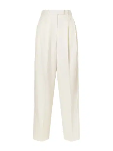 Givenchy Pleated Grain De Poudre Wool And Mohair-blend Wide-leg Pants | Thumbnail 1 Givenchy Pleated Grain De Poudre Wool And Mohair-blend Wide-leg Pants | Thumbnail 1