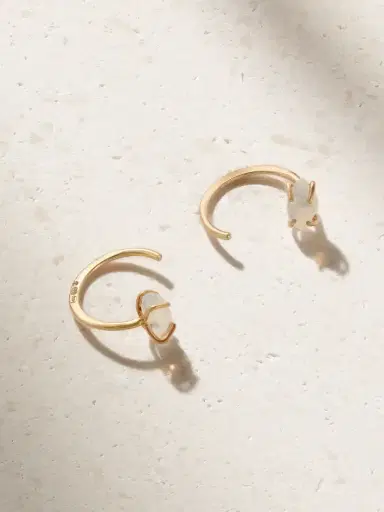 Melissa Joy Manning 14-karat Gold Opal Earrings | Thumbnail 1 Melissa Joy Manning 14-karat Gold Opal Earrings | Thumbnail 1